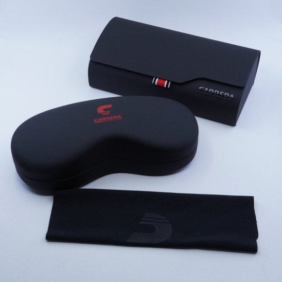 Carrera 8055/S 0900 UZ Rectangle Sunglasses - Crystal/Red Multilayer - Picture 10 of 10